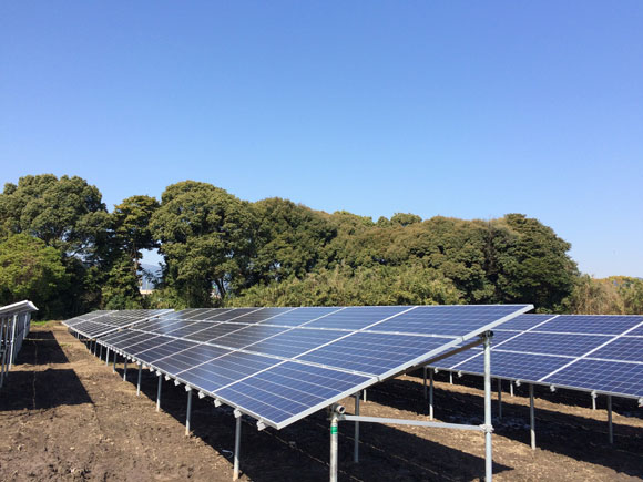 福岡県小郡市A 216.0kw 売電開始しました。